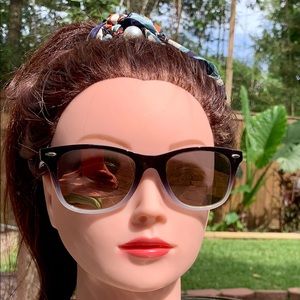 Women’s polarized two toned sunglasses